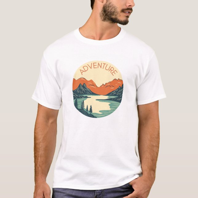 Camiseta informal de estilo al aire libre (Anverso)