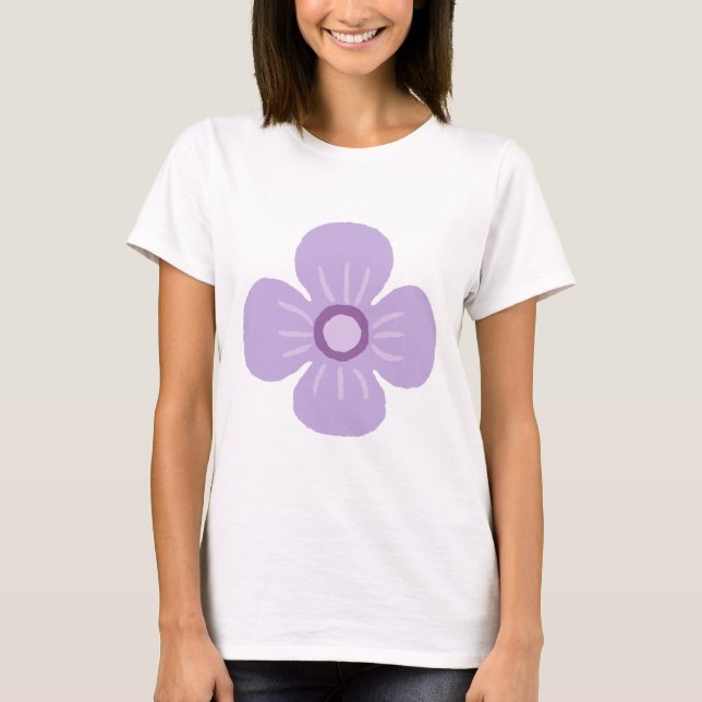 Camiseta informal de manga corta para mujer – Algo (Anverso)
