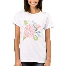 Camiseta informal de manga corta para mujer – Algo