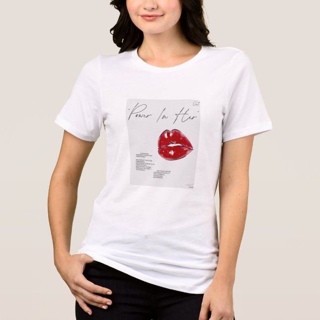 Camiseta informal para mujer | Top de algodón de m (Anverso)