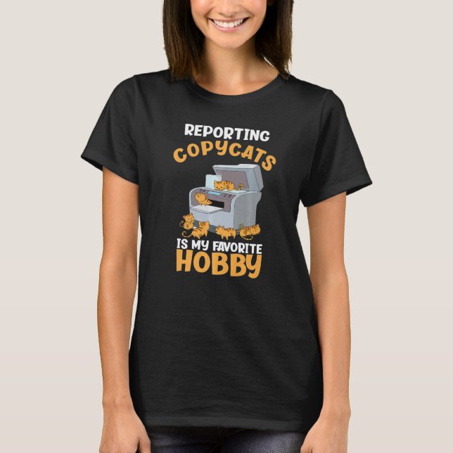 Camiseta Informar Copycats My Favorito Hobby Funny Creativ (Anverso)