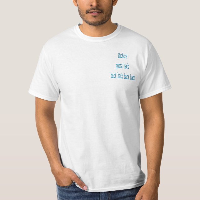 Camiseta Informático Hackers FaB Fun Programador (Anverso)