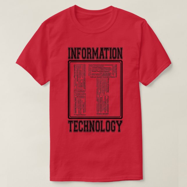 Camiseta Information technology 1 (Diseño del anverso)