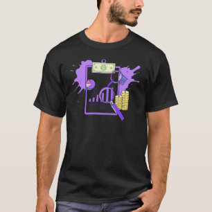 Camiseta Informe de Análisis Financiero Dinero Lupa
