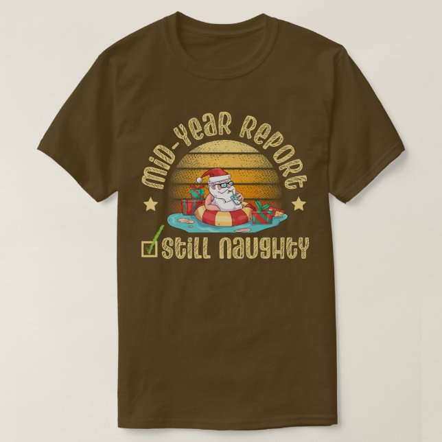 Camiseta Informe de mitad de año aún santa traviesa para So (Diseño del anverso)