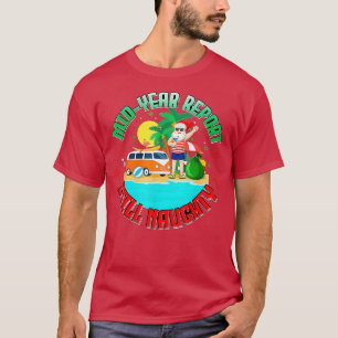 Camiseta Informe de mitad de año aún travieso Santa Claus C