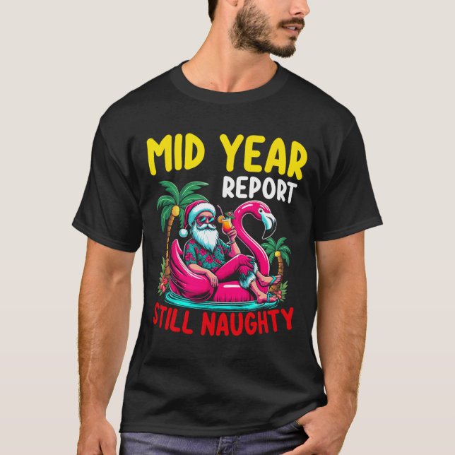 Camiseta Informe de mitad de año todavía traviesa Santa Sum (Anverso)