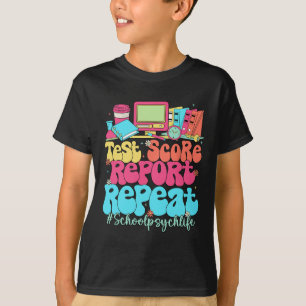 Camiseta Informe de puntaje de prueba Repetir volver a la e