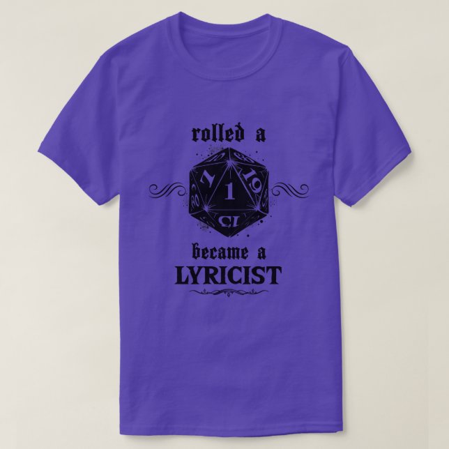 Camiseta Infortunado Roll Lyricista (Diseño del anverso)