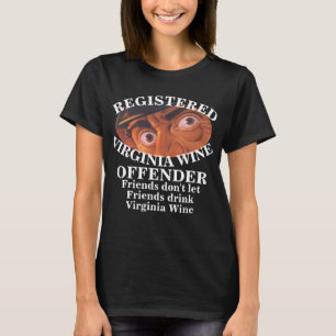 CAMISETA INFRACTOR DE VINO REGISTRADO DE VIRGINIA BERRYVILL