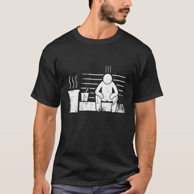 Camiseta Infusión Retro Vintage Sauna Master (Anverso)