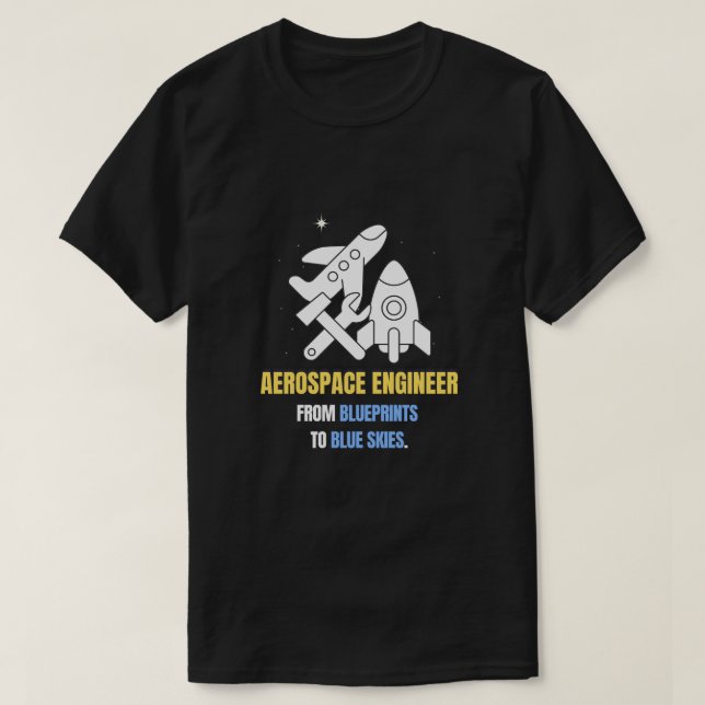Camiseta Ingeniería aeroespacial (Diseño del anverso)