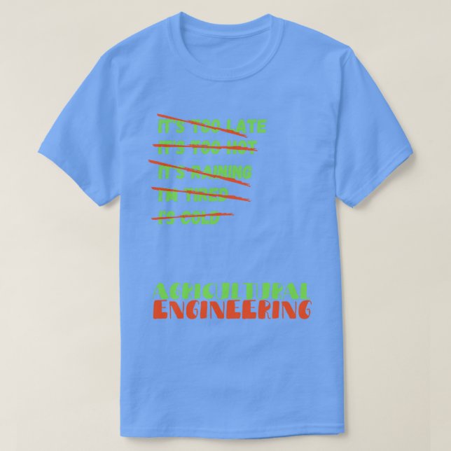 Camiseta Ingeniería agrícola (Diseño del anverso)