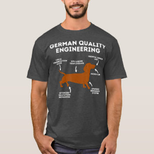 Camiseta Ingeniería Alemana De Calidad Dachshund Lover Perr