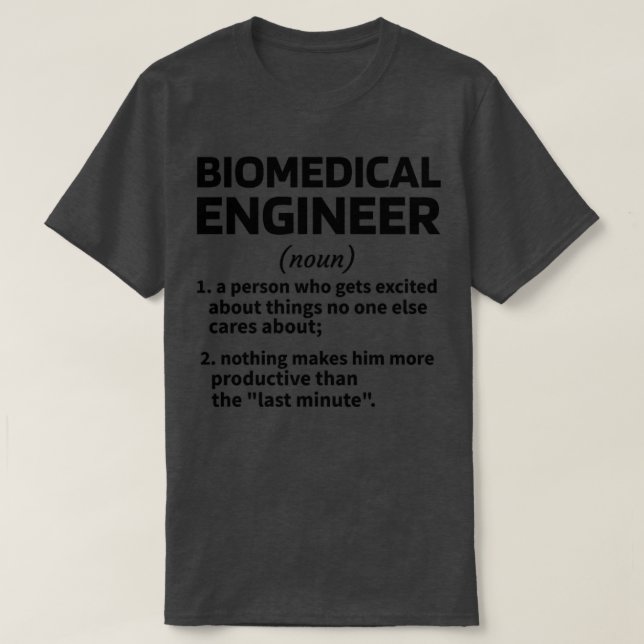 Camiseta Ingeniería biomédica Regalos de Ingeniero Biomédic (Diseño del anverso)