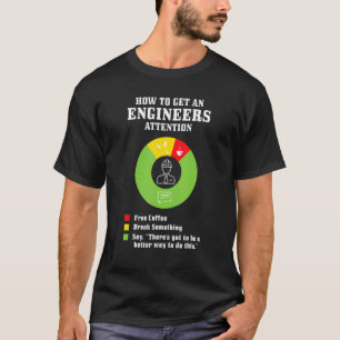 Camiseta ingeniería Cómo Obtener Atención De Un Ingeniero