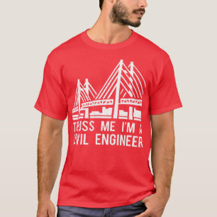 Camiseta Ingeniería de diseño de puentes de ingeniero civil
