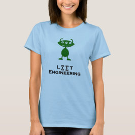 Camiseta Ingeniería de hojas de ojos triples verde