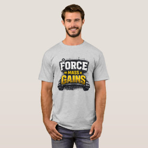 Camiseta Ingeniería de la Grandeza: Fuerza Masa Ganancias G