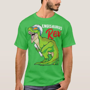 Camiseta Ingeniería de Rex Ingeniero de Engisauro Dinosaur 