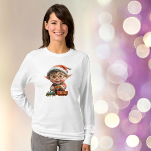 Camiseta Ingeniería de Tee de Mujeres Elf para Navidades Be