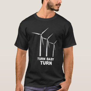 Camiseta Ingeniería de Turbinas Eólicas Energía Renovable M