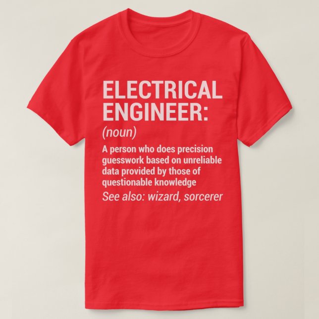 Camiseta Ingeniería divertida en ingeniería de definición d (Diseño del anverso)