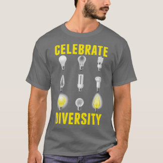 Camiseta Ingeniería eléctrica de bombillas eléctricas