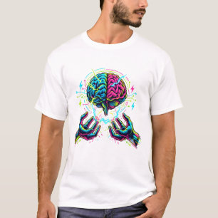 Camiseta Ingeniería Eléctrica de Cerebro de Circuito Cibern