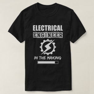 Camiseta Ingeniería eléctrica en proceso, textura simple