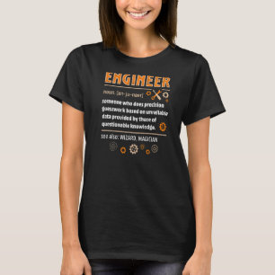 Camiseta Ingeniería en definición de ingeniería Nerdy Scien