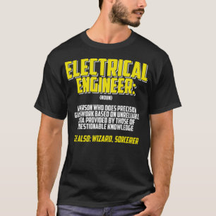 Camiseta Ingeniería en Definición de Ingeniero Eléctrico