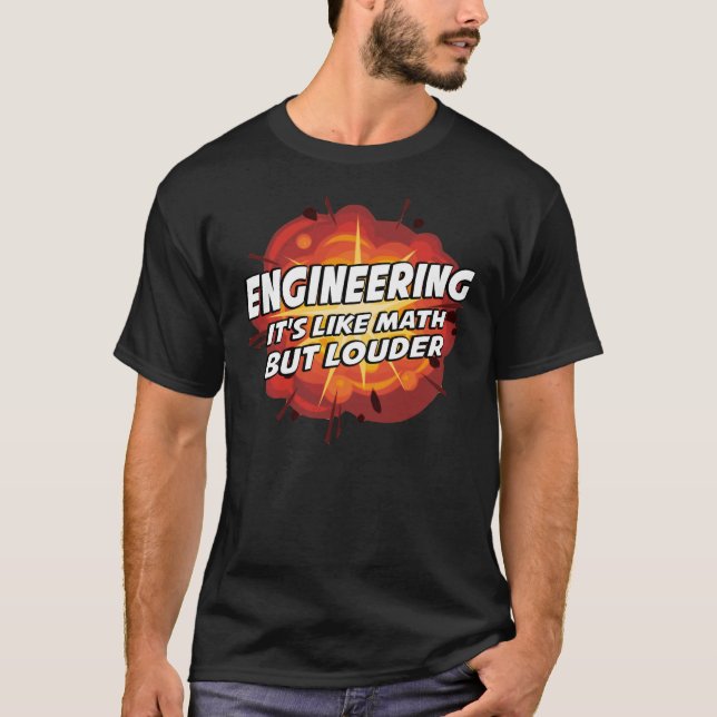Camiseta Ingeniería - Es como matemáticas pero más fuerte (Anverso)