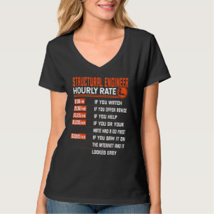 Camiseta Ingeniería Estructural Tasa Horaria De Ingeniería