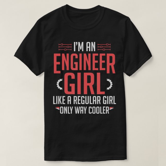Camiseta Ingeniería Famosa Chica De Ingeniería (Diseño del anverso)
