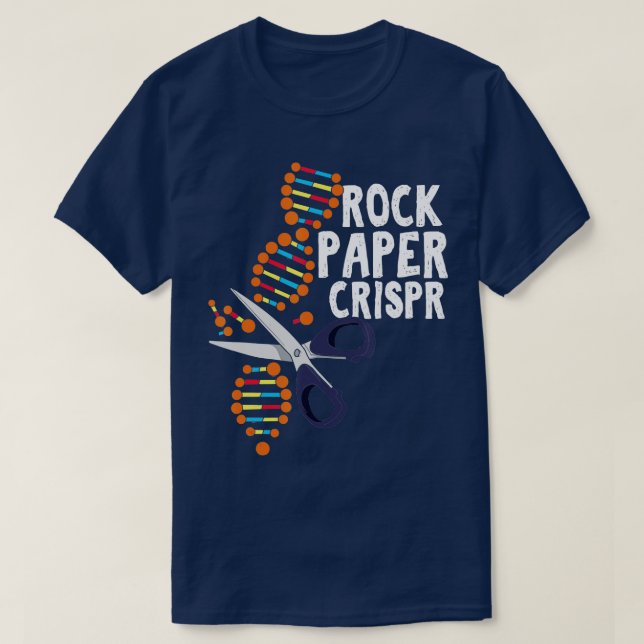 Camiseta Ingeniería genética bióloga del ADN del crispador  (Diseño del anverso)
