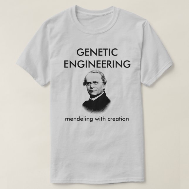 Camiseta Ingeniería genética Gregor Mendel (Diseño del anverso)