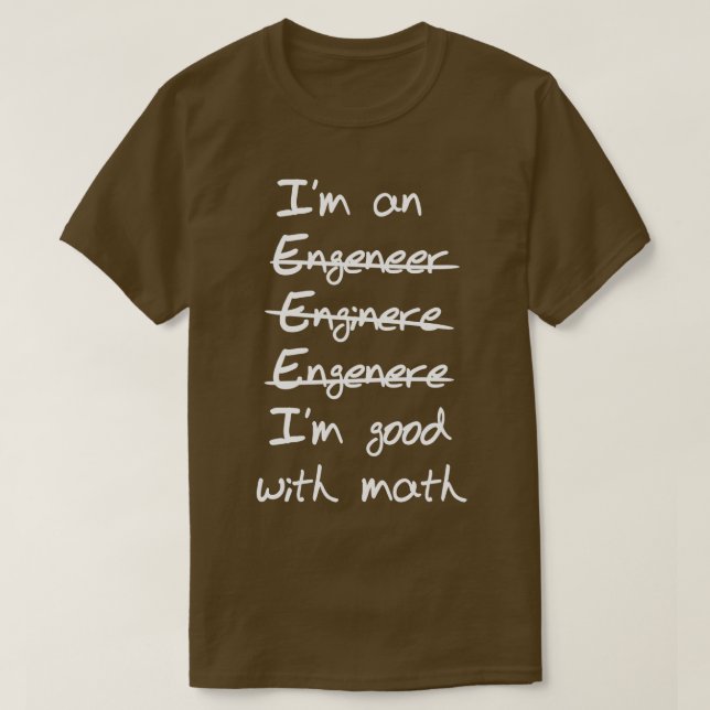 Camiseta Ingeniero (Diseño del anverso)