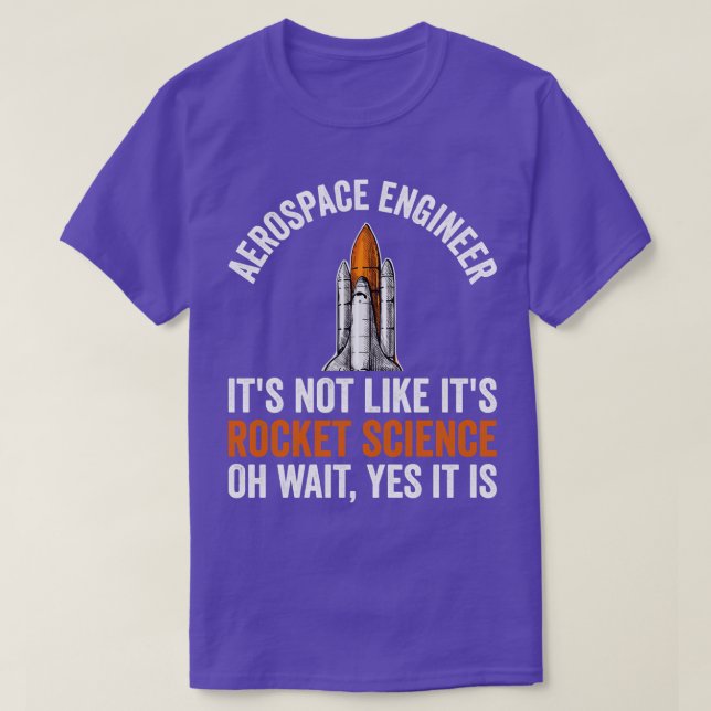 Camiseta Ingeniero aeroespacial (2) (Diseño del anverso)