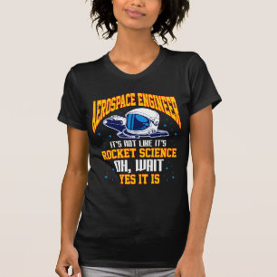 Camiseta Ingeniero aeroespacial astronauta espacial cientí