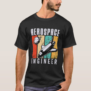 Camiseta Ingeniero Aeroespacial Ingeniería Retro Cohete A