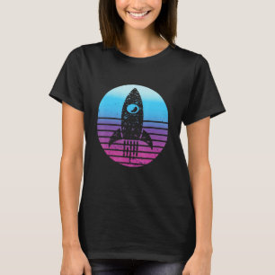 Camiseta Ingeniero aeroespacial puesta de sol retro aeronáu