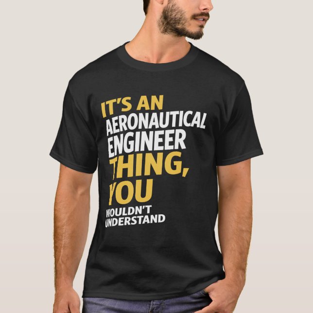 Camiseta Ingeniero aeronáutico (Anverso)
