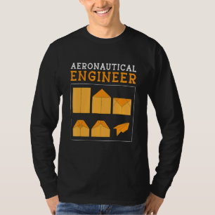 Camiseta Ingeniero Aeronáutico Ingeniería Cohete Aeroespaci