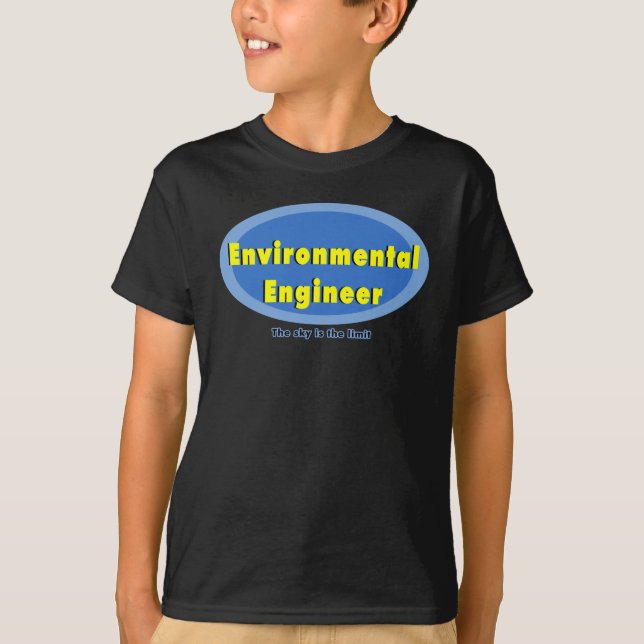 Camiseta Ingeniero Ambiental Blue Oval (Anverso)