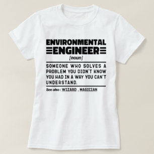 Camiseta Ingeniero ambiental Nuevo protector de la naturale