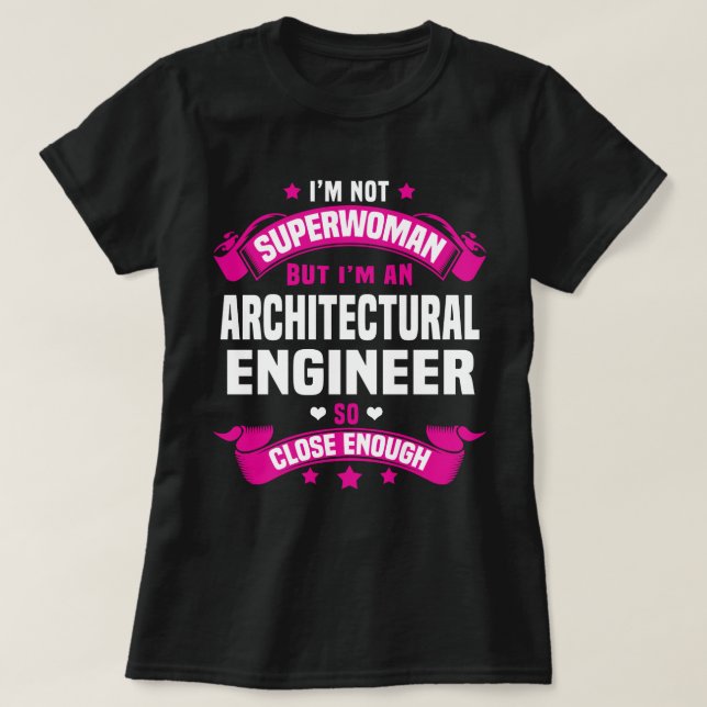 Camiseta Ingeniero arquitectónico (Diseño del anverso)