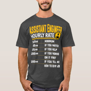 Camiseta Ingeniero Asistente de Ingeniería Funny Rate E