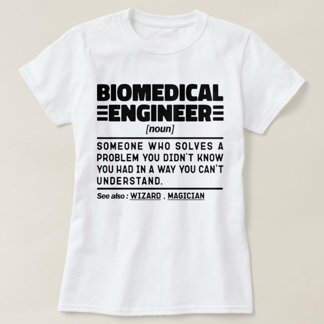 Camiseta Ingeniero biomédico Ingeniería moderna personaliza (Diseño del anverso)