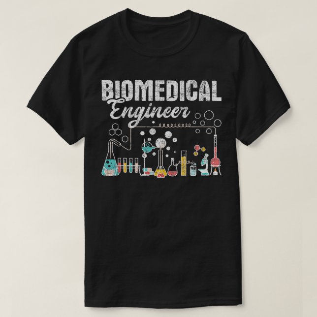 Camiseta Ingeniero biomédico Motor Químico de Bioingeniería (Diseño del anverso)